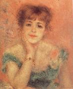 Pierre-Auguste Renoir Portrait of t he Actress Jeanne Samary painting